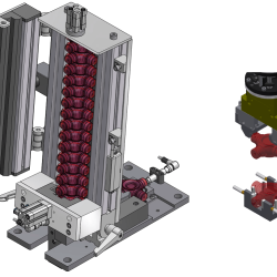 3 - Werkstückmagazin, Greifer und pneumatischer Rachen-min